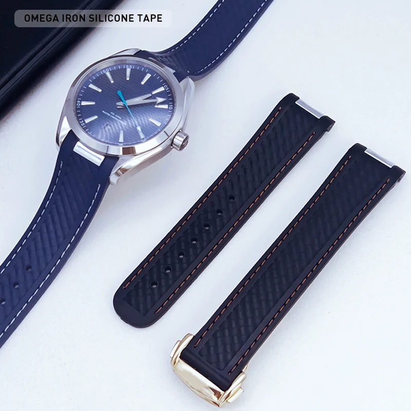 Ремешок для часов Omega, резиновый браслет для часов SEAMASTER 300, AT150, 20 мм, силиконовый ремешок
Ремешок для часов Omega, резиновый браслет для часов SEAMASTER 300, AT150, 20 мм, силиконовый ремешок