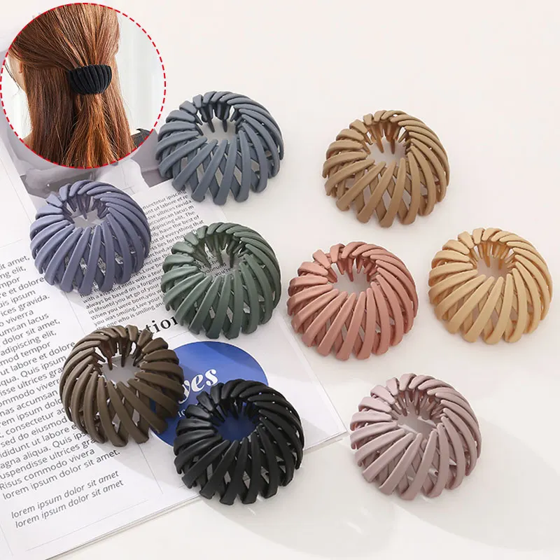 New Fashion Women Bun Hair Claw Horsetail Buckle Hair Clip Bird Nest Expanding Hair Accessories Female Ponytail Hair Accessories
New Fashion Women Bun Hair Claw Horsetail Buckle Hair Clip Bird Nest Expanding Hair Accessories Female Ponytail Hair Accessories
