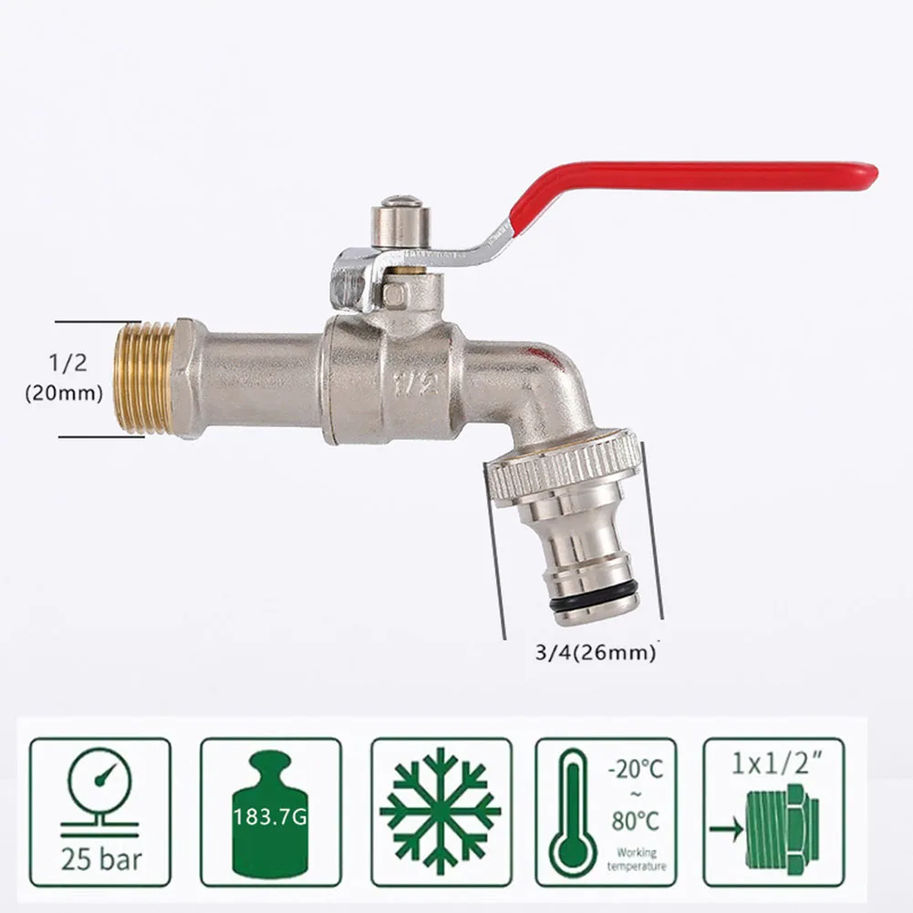 Garden Faucet Brass Tap Two Separate Outlet Valves Water Connectors Washing Machine Rain Barrel Irrigation Tool Accessories
Garden Faucet Brass Tap Two Separate Outlet Valves Water Connectors Washing Machine Rain Barrel Irrigation Tool Accessories