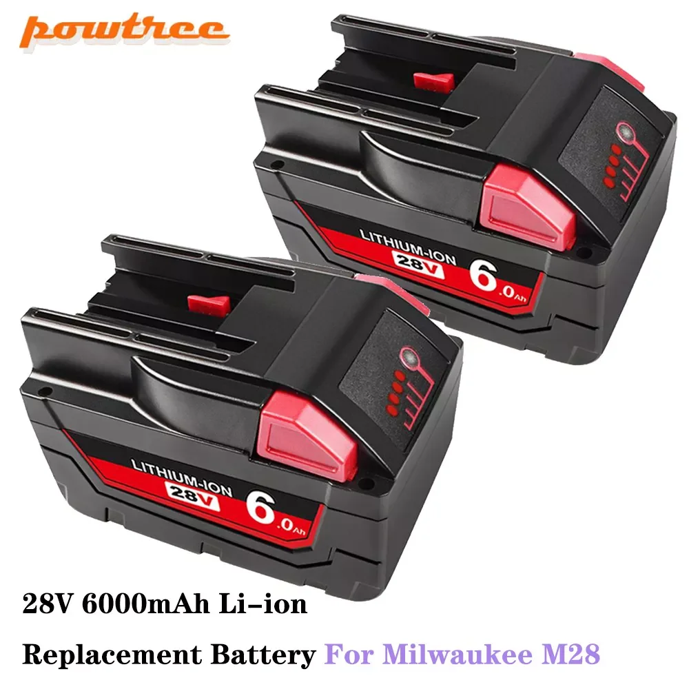 Сменный литий-ионный аккумулятор Powtree для Milwaukee M28, 28 в, 2830 Ач
Сменный литий-ионный аккумулятор Powtree для Milwaukee M28, 28 в, 2830 Ач