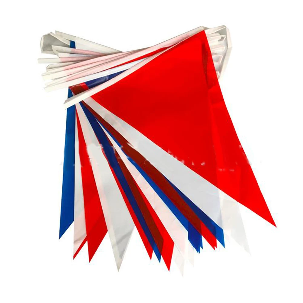 18M Bunting Red White Blue Tricolor Flag Triangle String Flag Street Party Banner Decor Birthday Party Baby Shower Garland Flag
18M Bunting Red White Blue Tricolor Flag Triangle String Flag Street Party Banner Decor Birthday Party Baby Shower Garland Flag