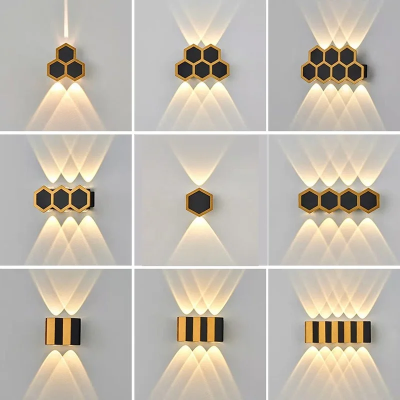 Honeycomb LED Wall Lamp Indoor and Outdoor Waterproof Wall Lamp for Living Room Bedroom Bedside Lamp Garden Outdoor Spotlight
Honeycomb LED Wall Lamp Indoor and Outdoor Waterproof Wall Lamp for Living Room Bedroom Bedside Lamp Garden Outdoor Spotlight