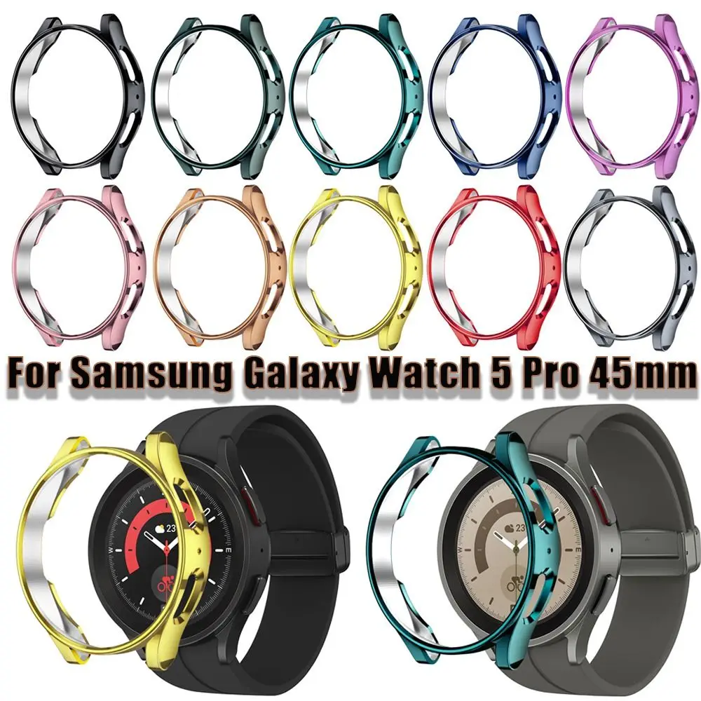 45 мм мягкий чехол для часов Samsung Galaxy Watch 5 Pro без защиты экрана, бампер, защитный чехол с покрытием из ТПУ, защитный чехол 
45 мм мягкий чехол для часов Samsung Galaxy Watch 5 Pro без защиты экрана, бампер, защитный чехол с покрытием из ТПУ, защитный чехол