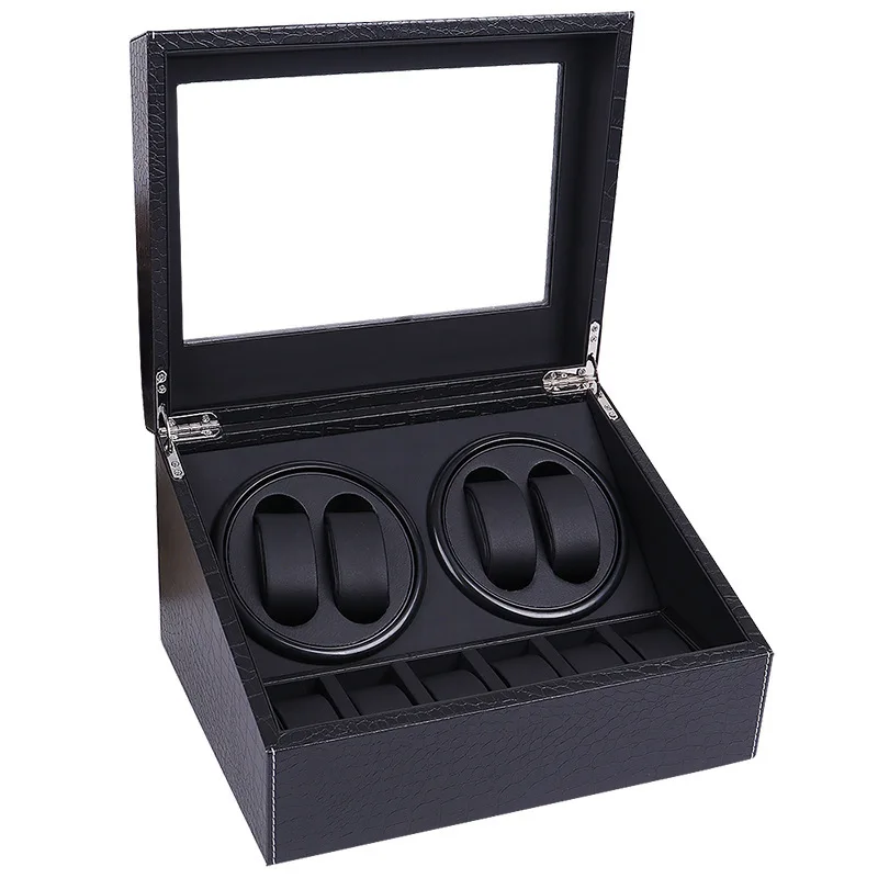 Pu Automatic Watch Winder Display Case Rotating Electric Grilles Watch Winders Motor Gyro Luxury Watches Storage Box Organizer
Pu Automatic Watch Winder Display Case Rotating Electric Grilles Watch Winders Motor Gyro Luxury Watches Storage Box Organizer