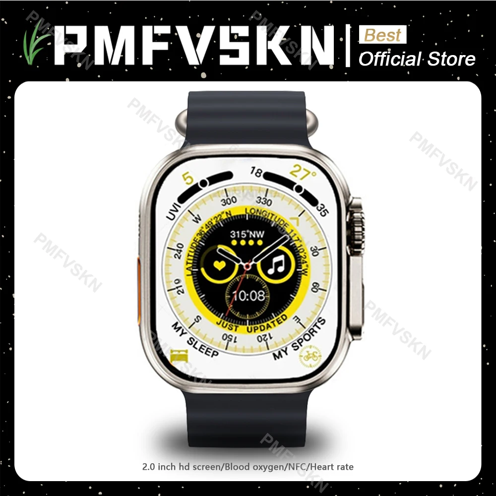 

Смарт-часы H11 Ultra Plus для мужчин и женщин, 49 мм, Bluetooth-вызов, улучшенный спортивный режим 2,0 дюйма, PK HW8 Ultra ZD8