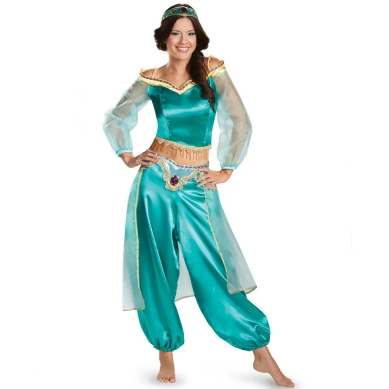 Halloween Costume for Women Aladdin and The Magic Lamp Cosplay Costume Princess Jasmine Dress Up Party Adult Carnival Fancy
Halloween Costume for Women Aladdin and The Magic Lamp Cosplay Costume Princess Jasmine Dress Up Party Adult Carnival Fancy