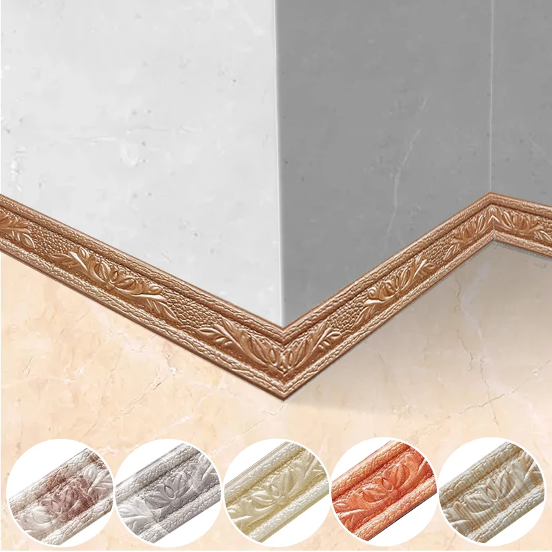 DZQ 3D Self Adhesive Waterproof Wall Trim Line Skirting Border Baseboard Wallpaper Wall Sticker For Living Room Home Decor 2022
DZQ 3D Self Adhesive Waterproof Wall Trim Line Skirting Border Baseboard Wallpaper Wall Sticker For Living Room Home Decor 2022