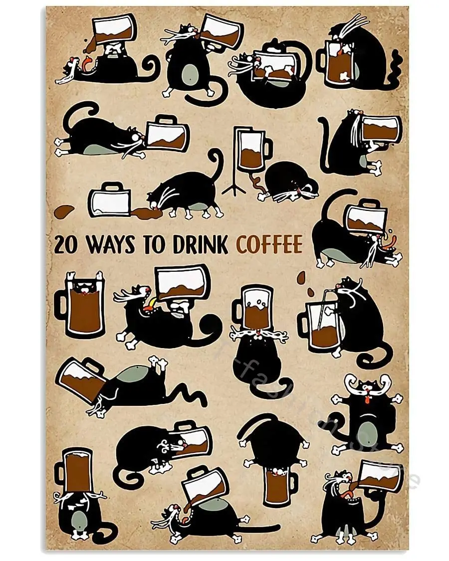 A Coffee Knowledge Metal Sign Vintage 20 Ways To Drink Coffee Tin Poster Coffee Shop Decor Plaque Wall Decoration For Room
A Coffee Knowledge Metal Sign Vintage 20 Ways To Drink Coffee Tin Poster Coffee Shop Decor Plaque Wall Decoration For Room