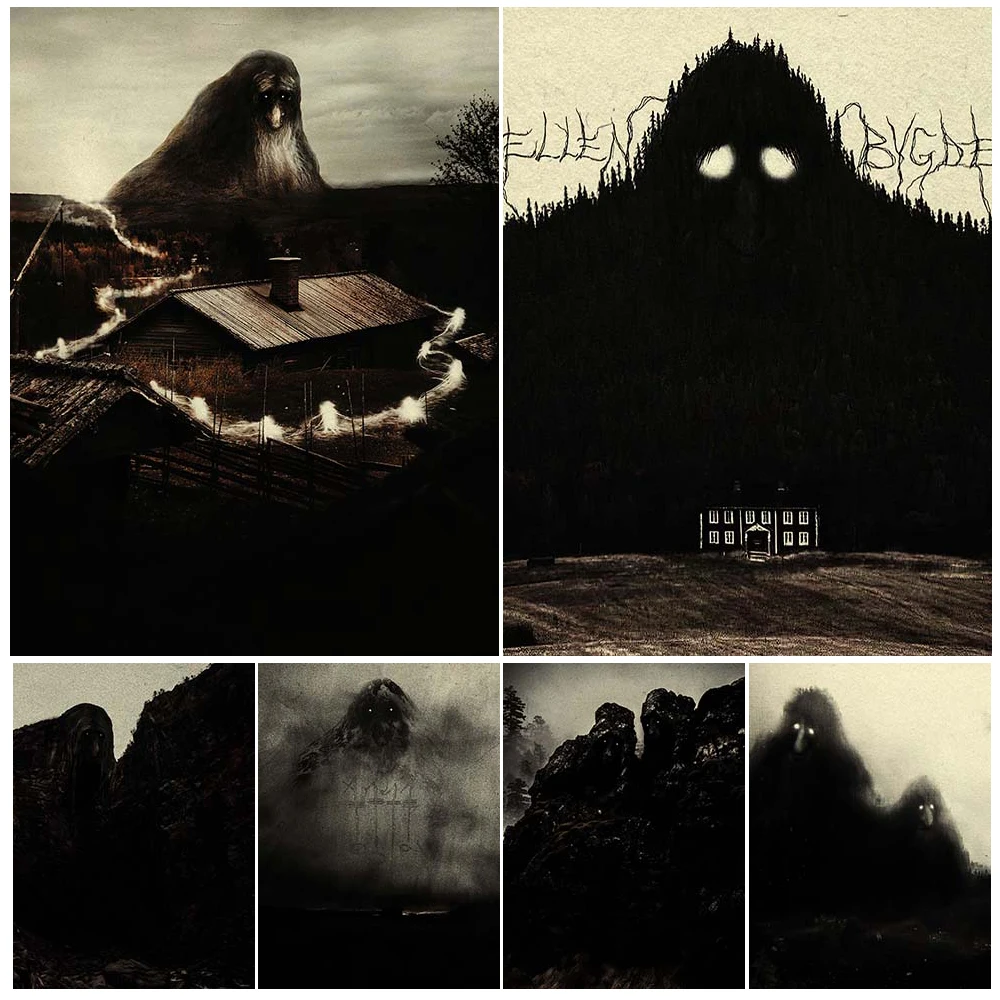Mountain Spirit Monster And Ghost Witch Gothic Wall Art Canvas Painting Guardian Mountain God Art Poster Print Home Decoration
Mountain Spirit Monster And Ghost Witch Gothic Wall Art Canvas Painting Guardian Mountain God Art Poster Print Home Decoration