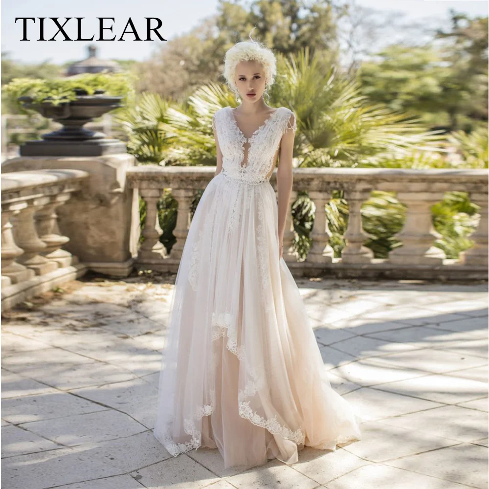 Doymeny Elegant A-Line Wedding Dresses with V-Neck Oragnza Lace Sheer Straps Court Simple 2023 Bride Vestido De Fiesta De Boda
Doymeny Elegant A-Line Wedding Dresses with V-Neck Oragnza Lace Sheer Straps Court Simple 2023 Bride Vestido De Fiesta De Boda