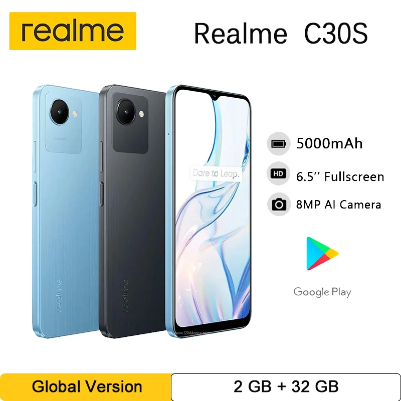 Смартфон глобальная версия Realme C30S, 2 + 32 ГБ, аккумулятор 5000 мАч, дисплей 6,5 дюйма, 8-ядерный, Android 12
Смартфон глобальная версия Realme C30S, 2 + 32 ГБ, аккумулятор 5000 мАч, дисплей 6,5 дюйма, 8-ядерный, Android 12