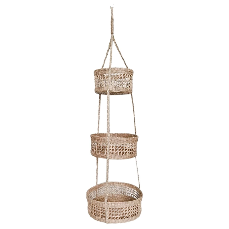 Hand-Woven 3 Tier Hanging Planter Basket Plant Hanger Decorative Hanging Planter Pot Holder for Home Decoration
Hand-Woven 3 Tier Hanging Planter Basket Plant Hanger Decorative Hanging Planter Pot Holder for Home Decoration
