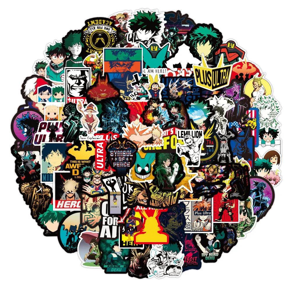100Pcs/Pack My Hero Academia Stickers Classic Japan Anime Sticker DIY Waterproof Decal For Children's Stationery
100Pcs/Pack My Hero Academia Stickers Classic Japan Anime Sticker DIY Waterproof Decal For Children's Stationery