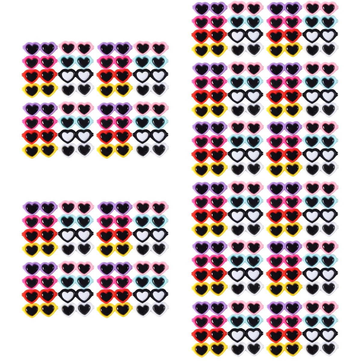 250 Pcs Love Mini Sunglasses Resin Phone Case Decor Hairband Hairpin Charm Clips Charms DIY Handmade Materials Delicate Shell
250 Pcs Love Mini Sunglasses Resin Phone Case Decor Hairband Hairpin Charm Clips Charms DIY Handmade Materials Delicate Shell