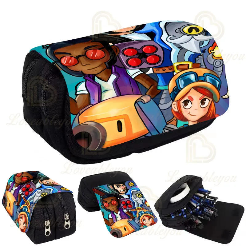 Kids Pencil Box Shoot Stars Print Pencil Case Game Canvas Stretch Double Layer Large Capacity Cute School Stationery
Kids Pencil Box Shoot Stars Print Pencil Case Game Canvas Stretch Double Layer Large Capacity Cute School Stationery