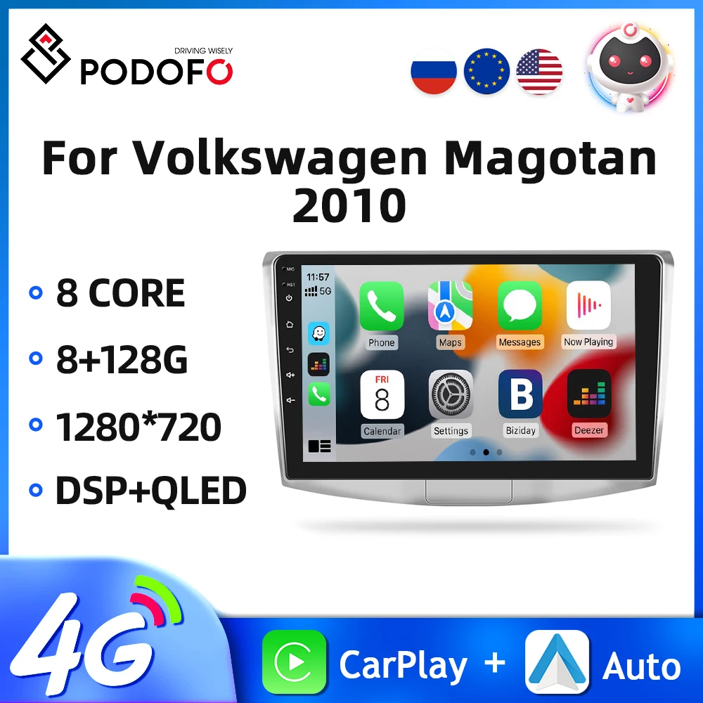 Автомагнитола Podofo, 2DIN, Android, для Volkswagen Magotan/CC 2010, 2DIN, автомобильный мультимедийный плеер, GPS-навигация, 4G, Wi-Fi, DSP
Автомагнитола Podofo, 2DIN, Android, для Volkswagen Magotan/CC 2010, 2DIN, автомобильный мультимедийный плеер, GPS-навигация, 4G, Wi-Fi, DSP