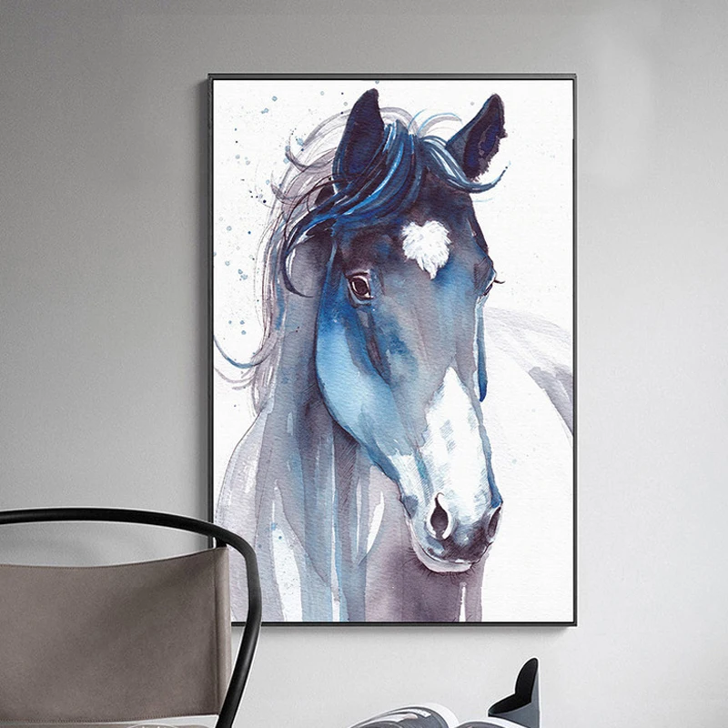 Nordic Cool Watercolor Horse Canvas Painting Fantasy Wild Animals Posters Decorative Print Wall art Pictures for Living Room
Nordic Cool Watercolor Horse Canvas Painting Fantasy Wild Animals Posters Decorative Print Wall art Pictures for Living Room
