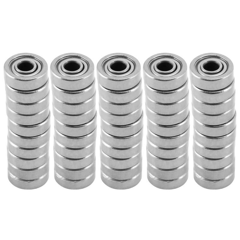 50Pcs Miniature Sealed Metal Shielded Metric Radial Ball Bearing Model: 604 ZZ 4X12X4MM
50Pcs Miniature Sealed Metal Shielded Metric Radial Ball Bearing Model: 604 ZZ 4X12X4MM