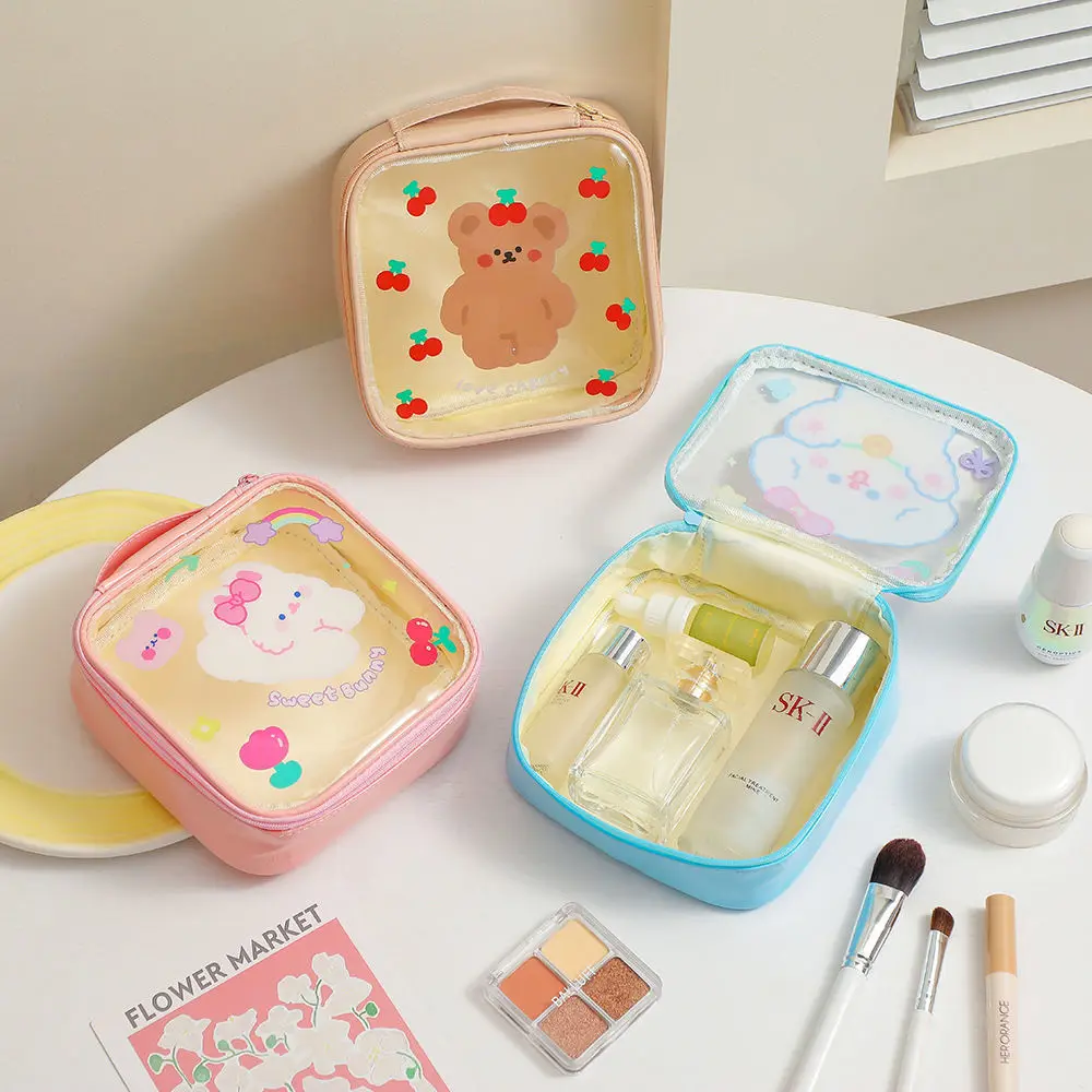 Girl INS cartoon transparent small square bag Student square cosmetics stationery key desktop stickers large capacity storage ba
Girl INS cartoon transparent small square bag Student square cosmetics stationery key desktop stickers large capacity storage ba