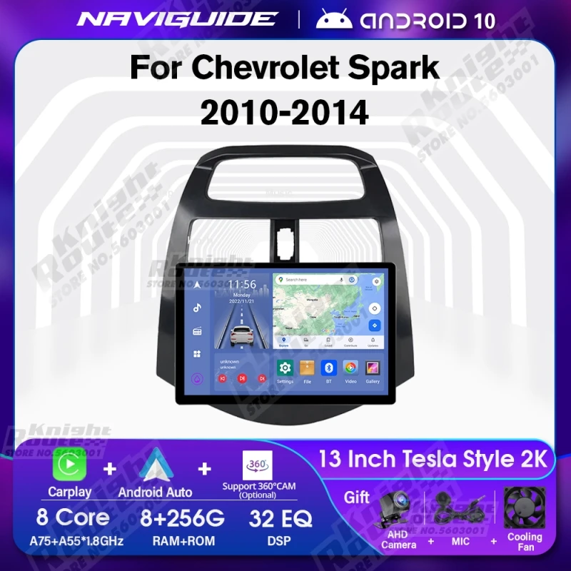 Автомагнитола под управлением Android 10 для Chevrolet Spark 2011-2014 1920*1200, мультимедийный видеоплеер с GPS-навигацией, стерео, без DVD, 13 дюймов
Автомагнитола под управлением Android 10 для Chevrolet Spark 2011-2014 1920*1200, мультимедийный видеоплеер с GPS-навигацией, стерео, без DVD, 13 дюймов