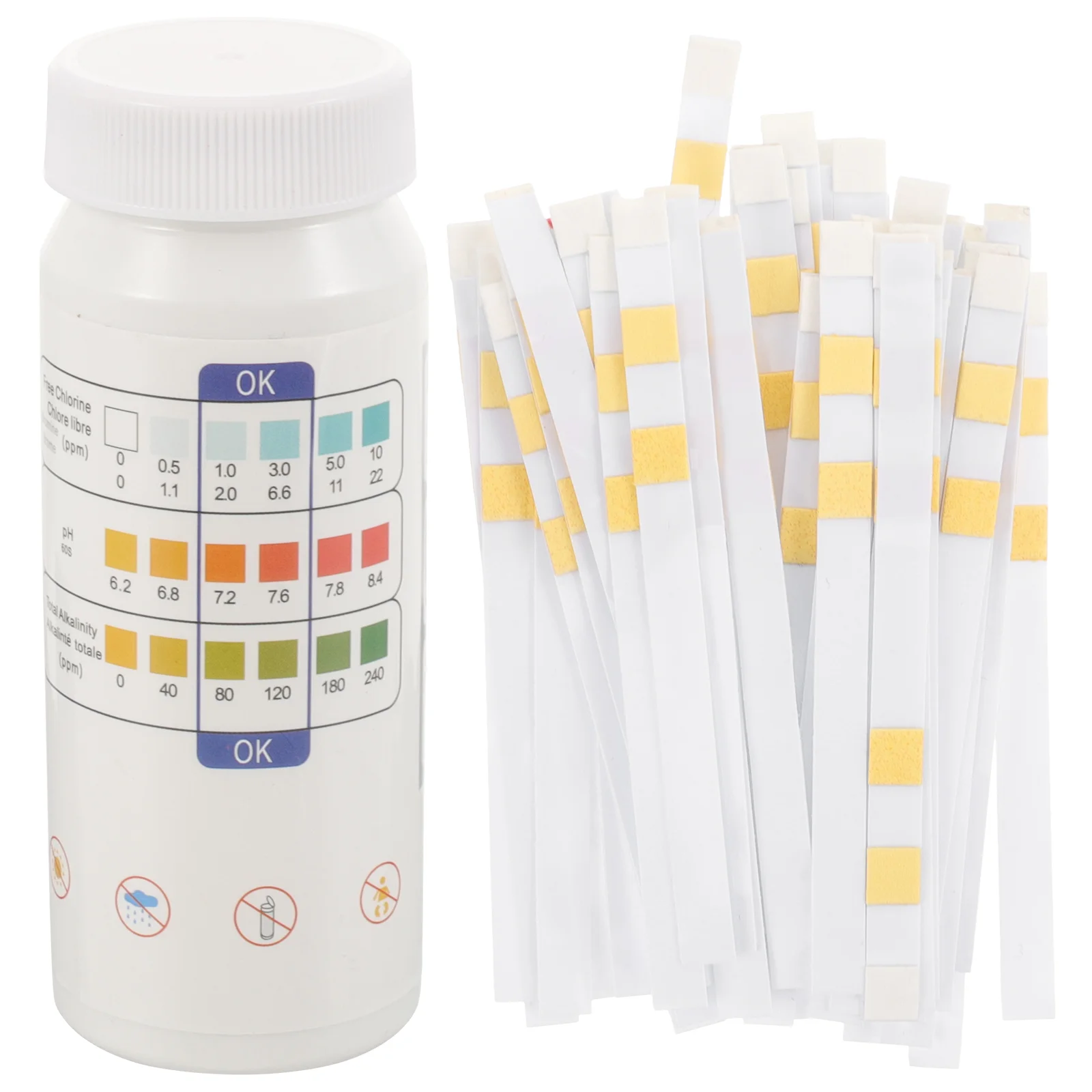 50 Pcs Water Pool Test Strip Ph Swimming 1- 3 Chlorine Hardness Tool Multifunction Quality Paper
50 Pcs Water Pool Test Strip Ph Swimming 1- 3 Chlorine Hardness Tool Multifunction Quality Paper