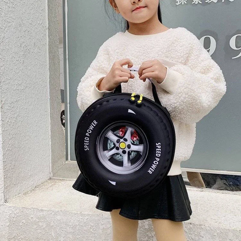 New Kindergarten Backpack Personality Trend 3-6 Years Old Tire-Shaped School Bag Baby Child Kid Backpack
New Kindergarten Backpack Personality Trend 3-6 Years Old Tire-Shaped School Bag Baby Child Kid Backpack