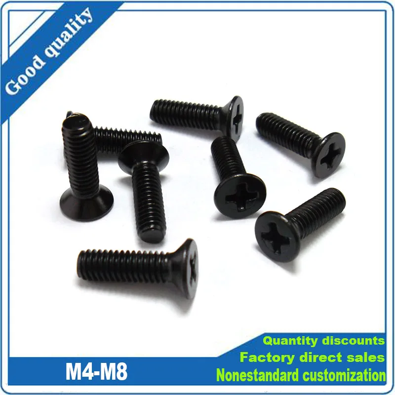 2/20 M4 M5 M6 M8 Black 304 Stainless Steel Cross Recessed Phillips Flat Countersunk Head Screw Bolt Dia 4 5 6 8mm Length 6-100mm
2/20 M4 M5 M6 M8 Black 304 Stainless Steel Cross Recessed Phillips Flat Countersunk Head Screw Bolt Dia 4 5 6 8mm Length 6-100mm