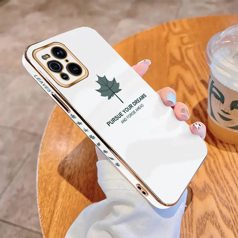 For OPPO Find X3 5G F11 F9 F7 Pro Luxury Square Case Maple Leaf Pattern Plating Cover Shockproof Soft TPU Cases
For OPPO Find X3 5G F11 F9 F7 Pro Luxury Square Case Maple Leaf Pattern Plating Cover Shockproof Soft TPU Cases