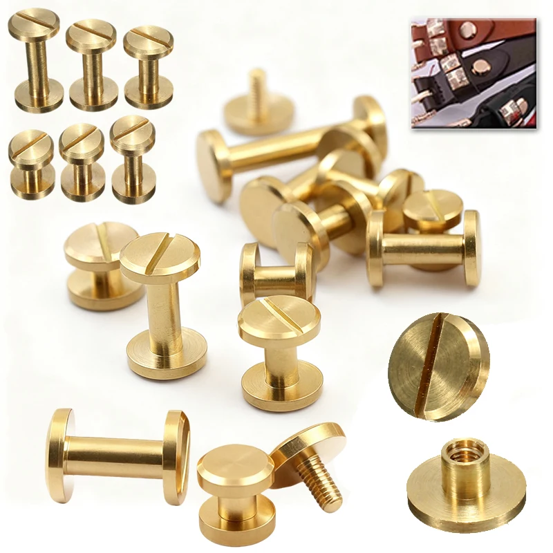 Латунные шурупы-заклепки Chicago Screws для рукоделия
Латунные шурупы-заклепки Chicago Screws для рукоделия