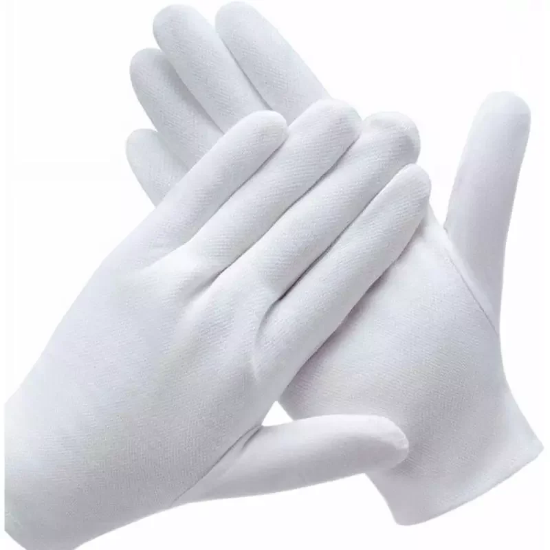 White Cotton Work Gloves For Dry Hands Handling Film SPA Gloves Coin Jewelry Silver Ceremonial Inspection Gloves TSLM1
White Cotton Work Gloves For Dry Hands Handling Film SPA Gloves Coin Jewelry Silver Ceremonial Inspection Gloves TSLM1
