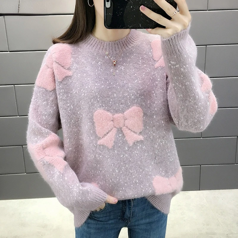 Women's Sweater Autumn And Winter Middle-Aged And Young Round Neck Long-Sleeved Pullover Warm Sweater
Women's Sweater Autumn And Winter Middle-Aged And Young Round Neck Long-Sleeved Pullover Warm Sweater