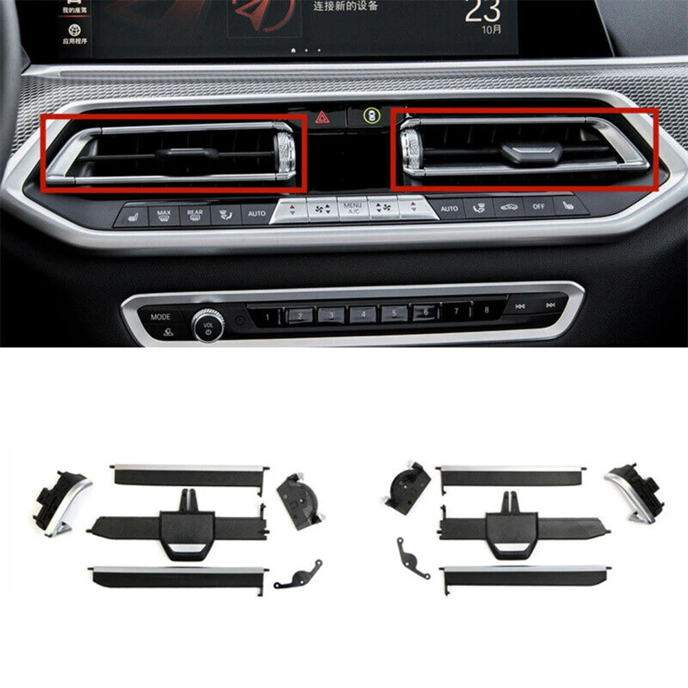 2pcs/set Front Left & Right AC Air Vent Grill Tab Clip Trim Black ABS For BMW G05 X6 X7 2019-2023 For Left-hand Drive Vehicles
2pcs/set Front Left & Right AC Air Vent Grill Tab Clip Trim Black ABS For BMW G05 X6 X7 2019-2023 For Left-hand Drive Vehicles