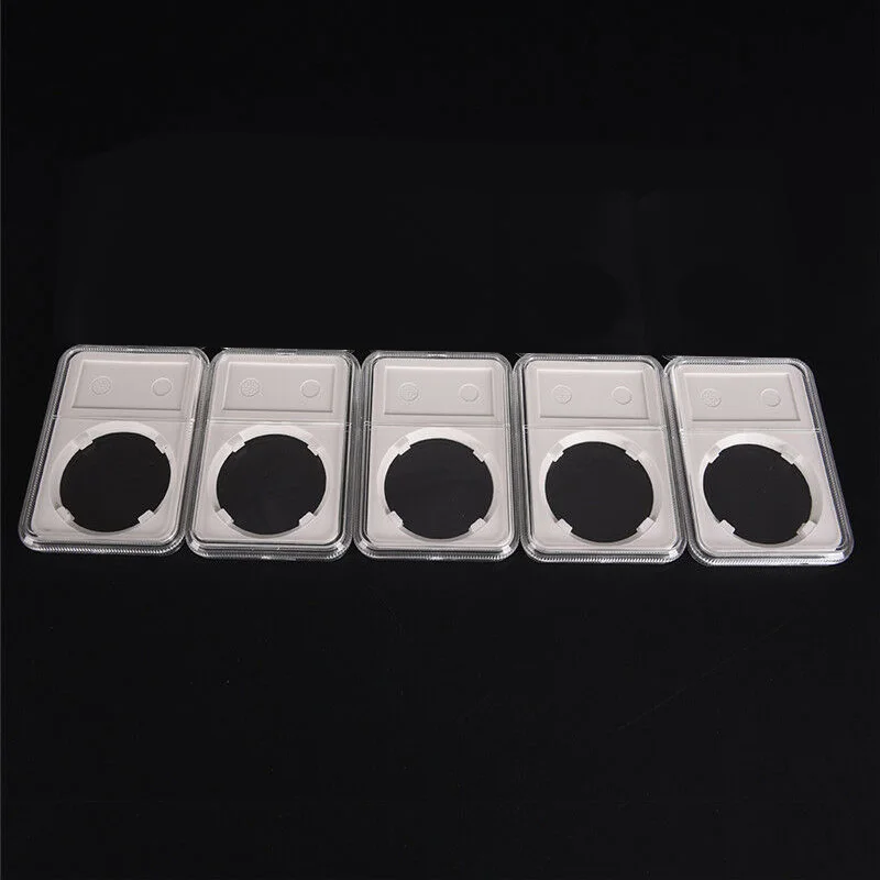 5Pcs Coin Boxes Commemorative Coin Slab Holder Coin Display Storage Box Case Protector Coin Collection Holder Containers
5Pcs Coin Boxes Commemorative Coin Slab Holder Coin Display Storage Box Case Protector Coin Collection Holder Containers