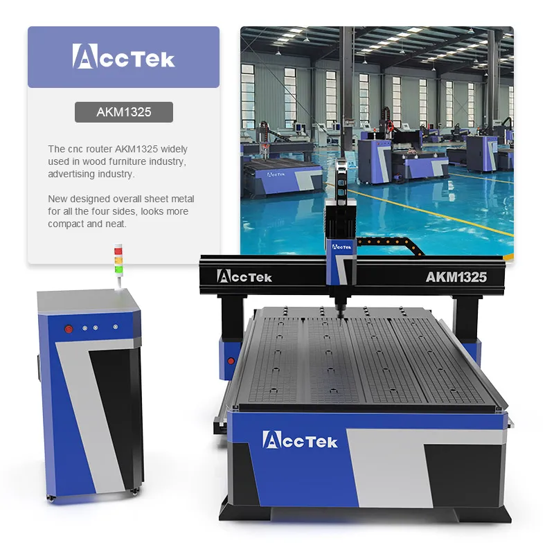 AccTek Top Sale 1325 1300x2500 3.5kw 4.5kw 6kw spindle Acrylic Plywood MDF Wood Cnc Router Machine
AccTek Top Sale 1325 1300x2500 3.5kw 4.5kw 6kw spindle Acrylic Plywood MDF Wood Cnc Router Machine