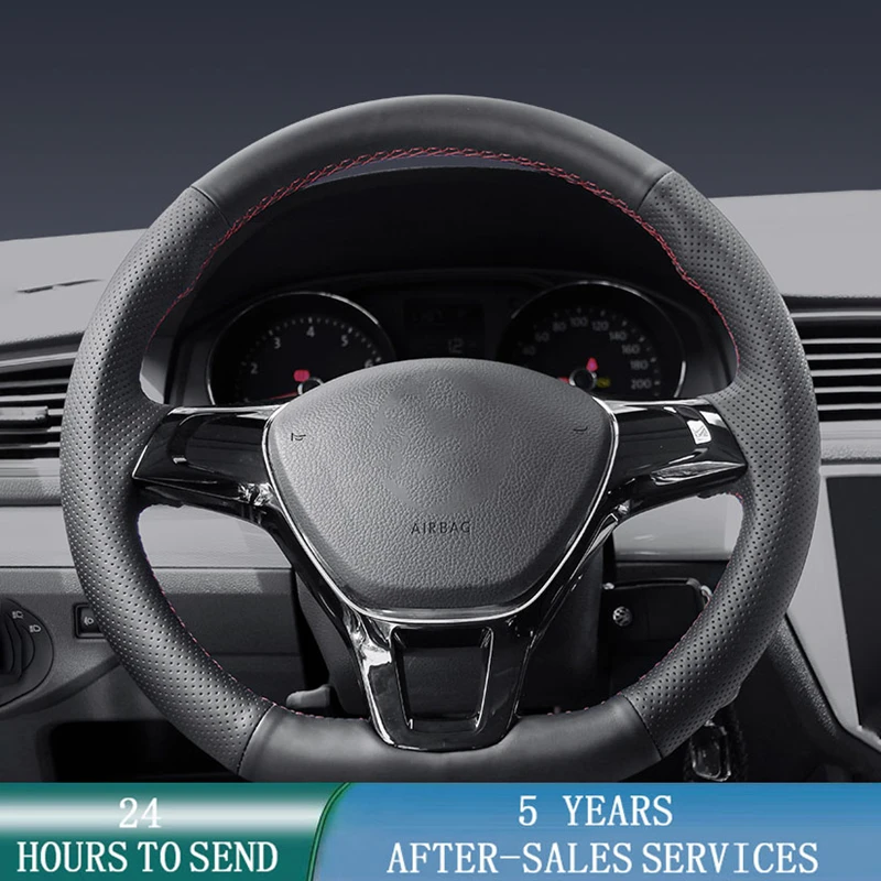Customized Car Steering Wheel Cover Genuine Leather Braid For Volkswagen VW Golf 7 New Polo Jetta Passat B8 Tiguan Sharan Touran
Customized Car Steering Wheel Cover Genuine Leather Braid For Volkswagen VW Golf 7 New Polo Jetta Passat B8 Tiguan Sharan Touran