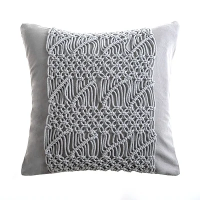 Hand-woven Cotton Thread Cushion Cover 
Hand-woven Cotton Thread Cushion Cover