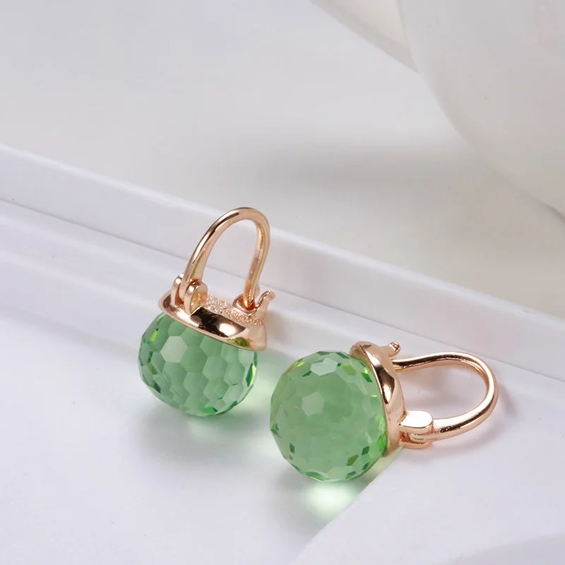 Glass Ball Drop Earrings Elegant Wedding Fine Jewelry Hang Ear Football Cut Emeral Red Crystal Clip Earrings New 585 Rose Gold
Glass Ball Drop Earrings Elegant Wedding Fine Jewelry Hang Ear Football Cut Emeral Red Crystal Clip Earrings New 585 Rose Gold