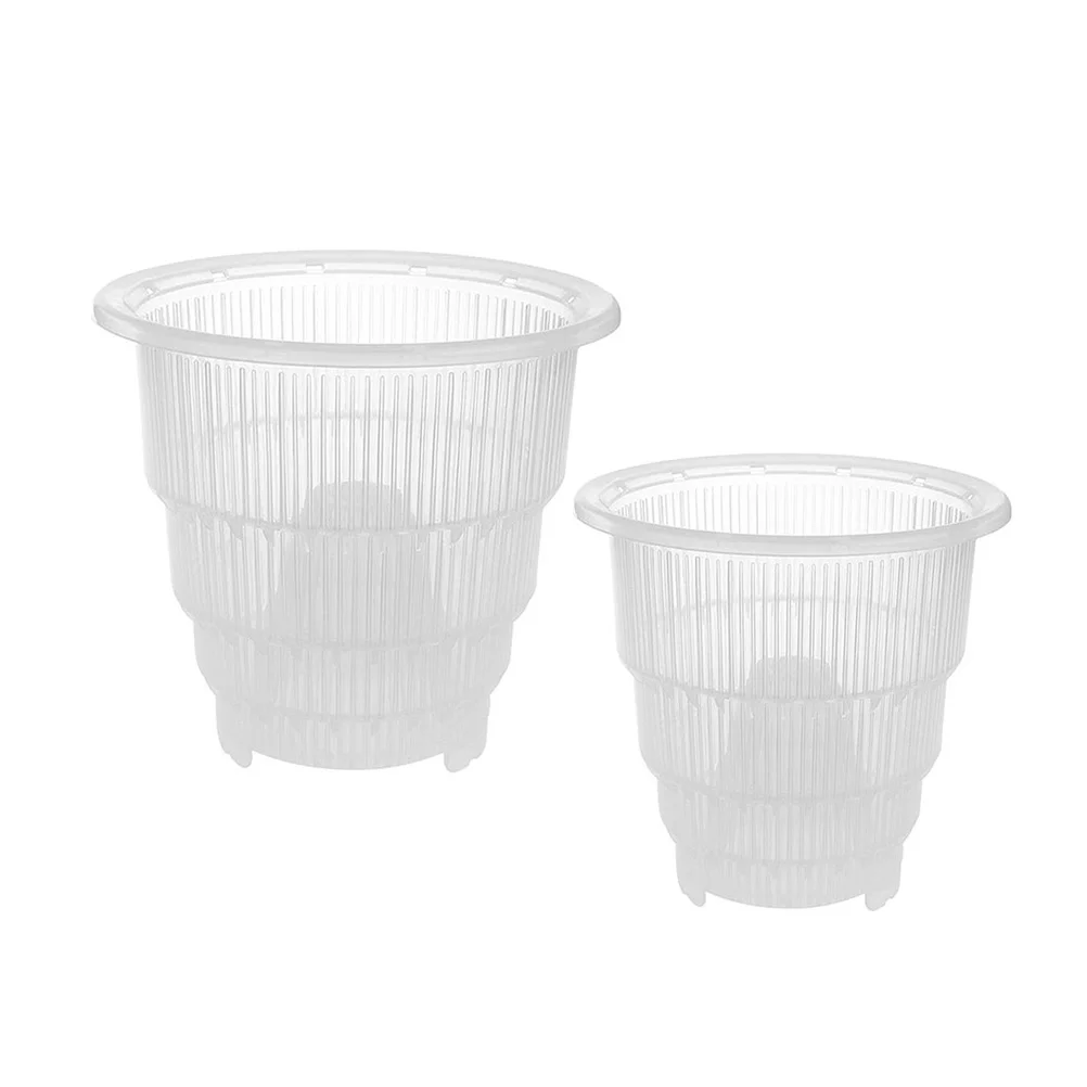 

2 Pcs Flower Pots Drainage Hole Orchid Planter Mesh Net Cups African Violet Pots Planting Net Fleshy Pots