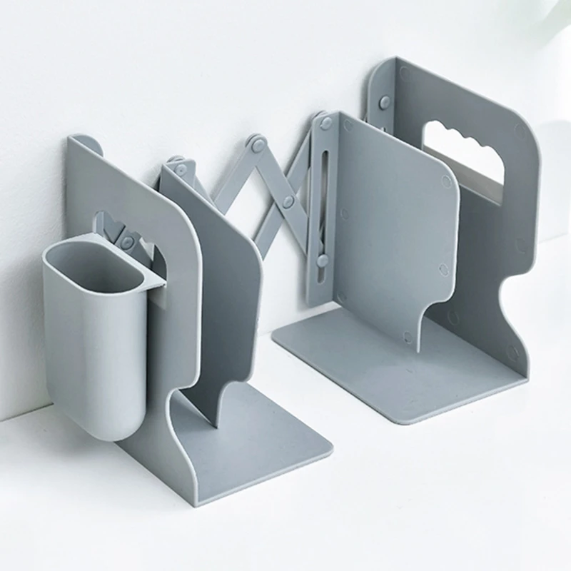 Retractable Bookends For Shelves Book Support Stand Adjustable Bookshelf With Pen Holder Desk Organizer Office Supplies
Retractable Bookends For Shelves Book Support Stand Adjustable Bookshelf With Pen Holder Desk Organizer Office Supplies