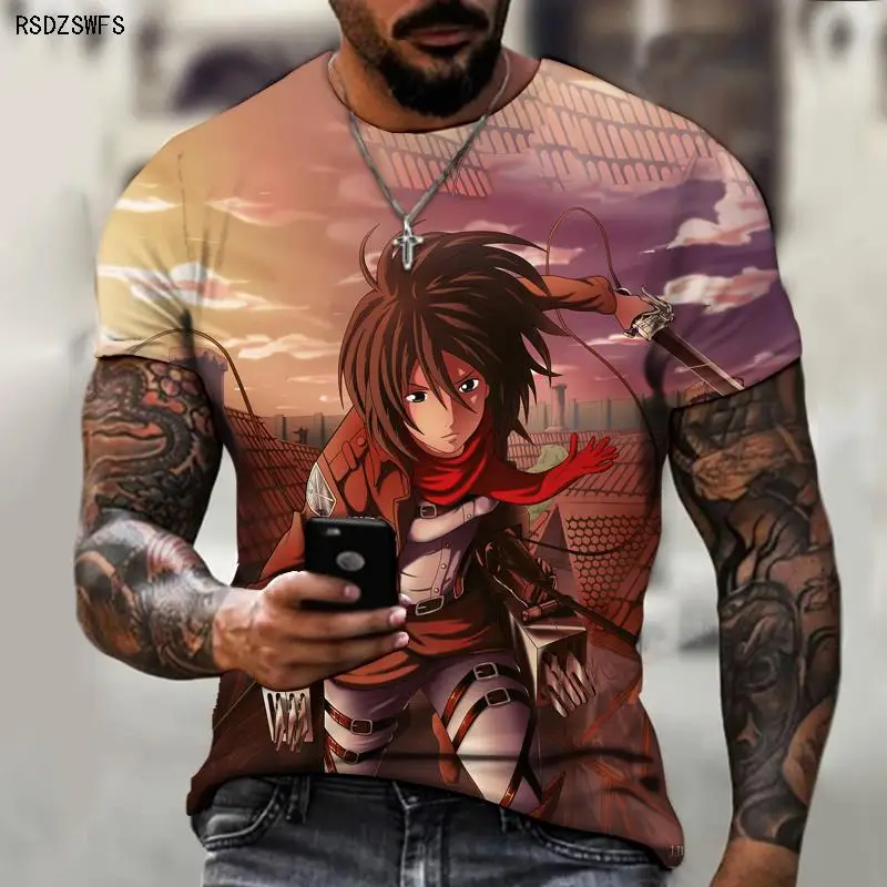 T-shirt 3D Attack Titan Equipment Men's Wear Short-sleeved Cool T Fashion Casual Summer Sports Jersey Street
T-shirt 3D Attack Titan Equipment Men's Wear Short-sleeved Cool T Fashion Casual Summer Sports Jersey Street
