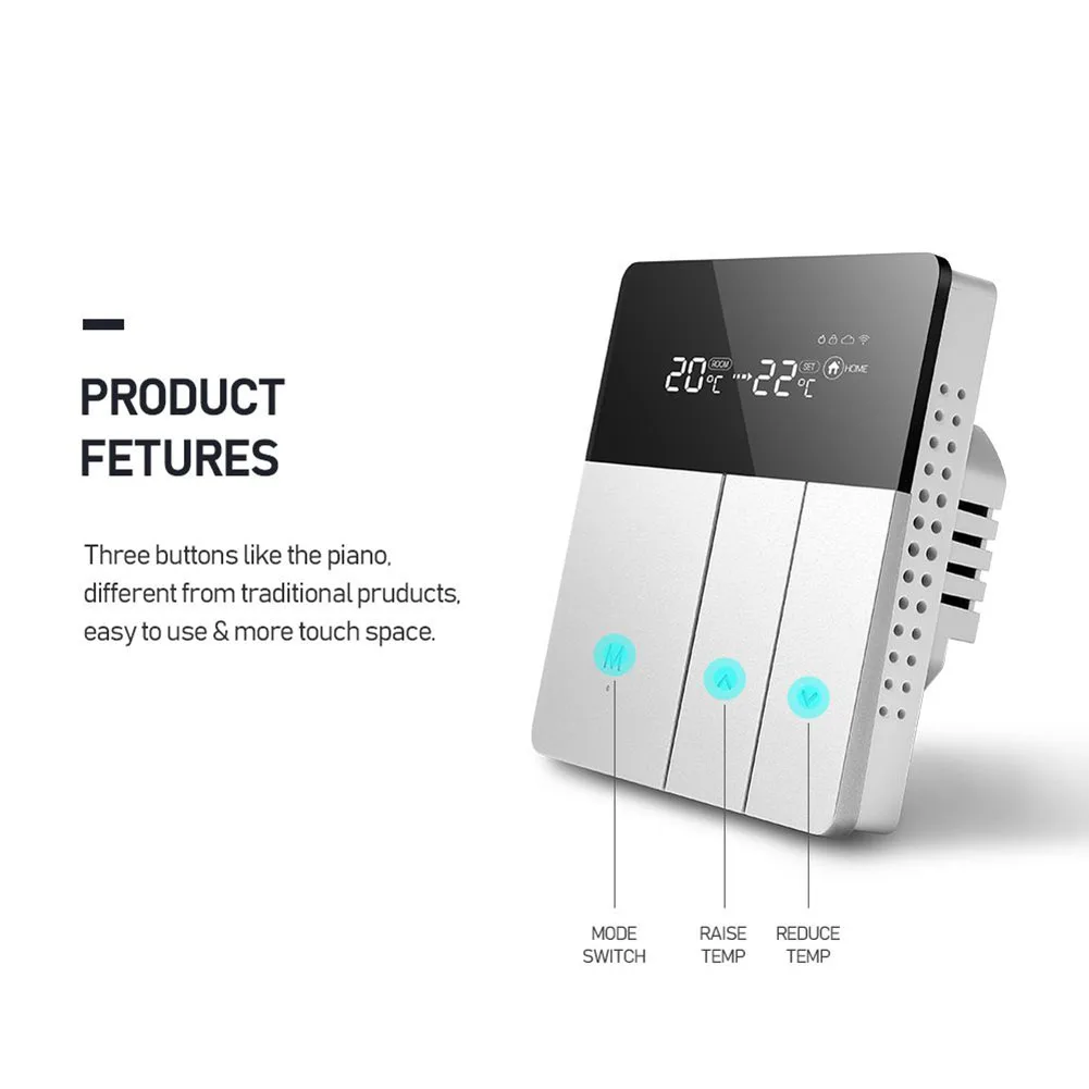 Smart Tuya Wifi Thermostat For Underfloor Heating Radiator Digital Controller Programmable WiFi Thermostat For Hot Water Heating
Smart Tuya Wifi Thermostat For Underfloor Heating Radiator Digital Controller Programmable WiFi Thermostat For Hot Water Heating