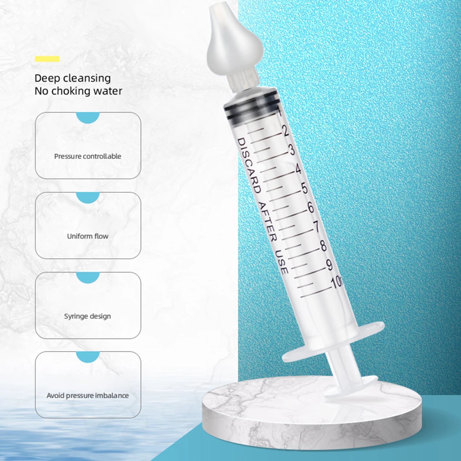 2 Pcs Babi Nose Cleaner Rhinitis Nasal Washer Needle Tube Baby Nasal Aspirator Cleaner Syringe Baby Nose Washing for Children
2 Pcs Babi Nose Cleaner Rhinitis Nasal Washer Needle Tube Baby Nasal Aspirator Cleaner Syringe Baby Nose Washing for Children
