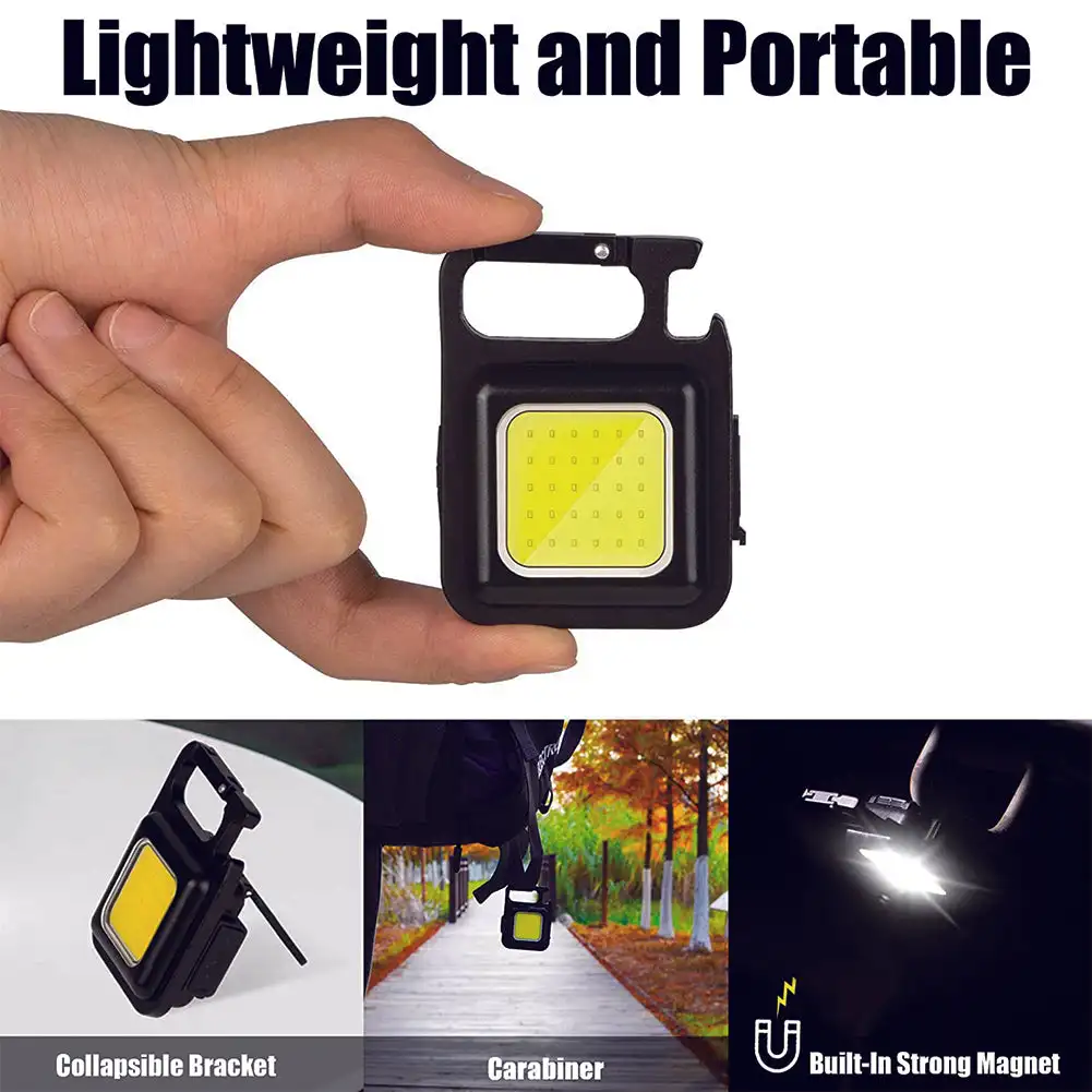 Multifunctional Mini Glare COB Keychain Pendant Light Usb Charging Emergency Light Strong Magnetic Repair Work Outdoor Camping
Multifunctional Mini Glare COB Keychain Pendant Light Usb Charging Emergency Light Strong Magnetic Repair Work Outdoor Camping