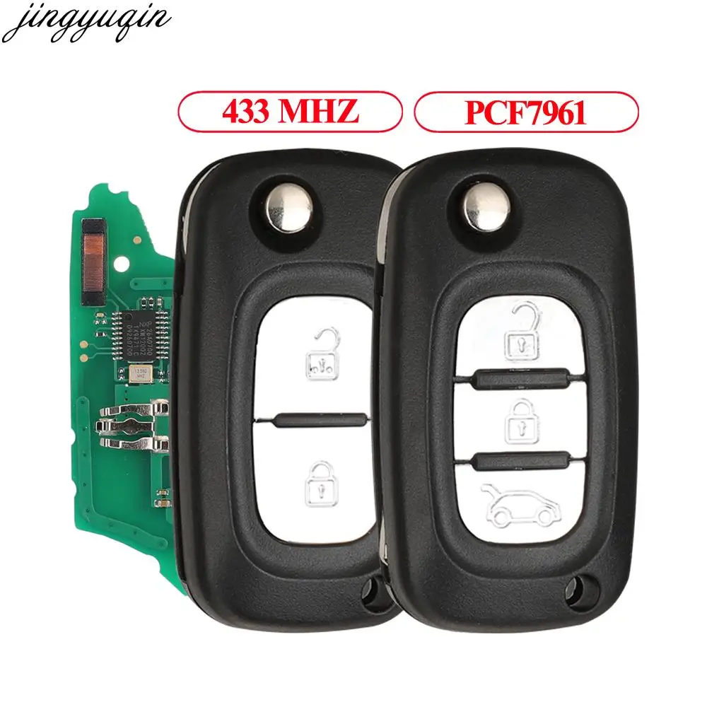 Jingyuqin Flip Remote Car Key Alarm ASk PCF7961 433MHZ For Mercedes Benz Smart Citan 2012-2019 2 Buttons Original Fob
Jingyuqin Flip Remote Car Key Alarm ASk PCF7961 433MHZ For Mercedes Benz Smart Citan 2012-2019 2 Buttons Original Fob