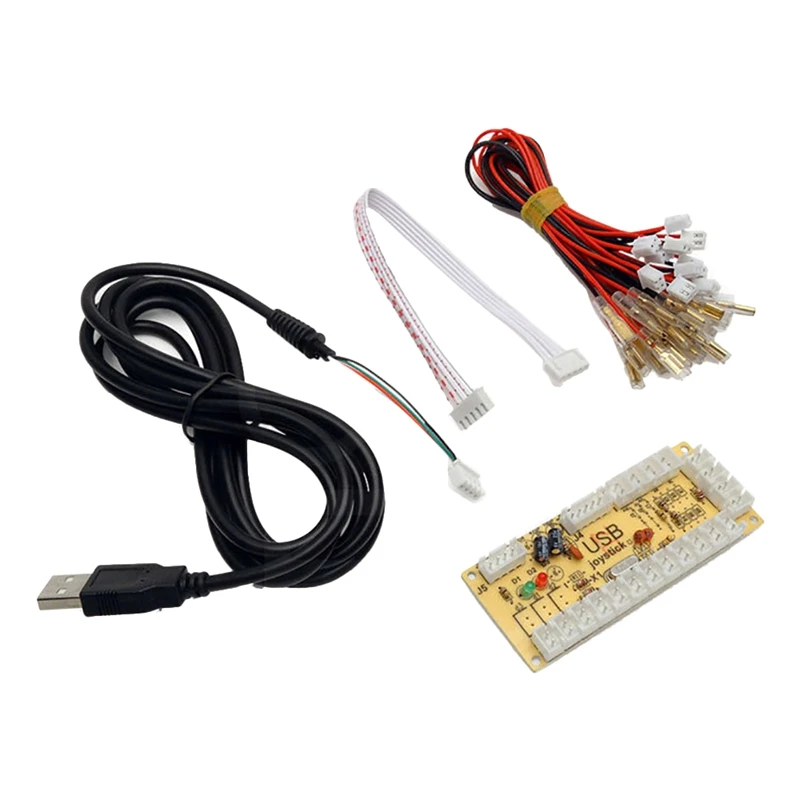 Set of 3 Zero Delay Arcade Game Controller USB Encoder PC to Joystick for 5 Pin Joystick & 2.8mm Button for Raspberry Pi
Set of 3 Zero Delay Arcade Game Controller USB Encoder PC to Joystick for 5 Pin Joystick & 2.8mm Button for Raspberry Pi