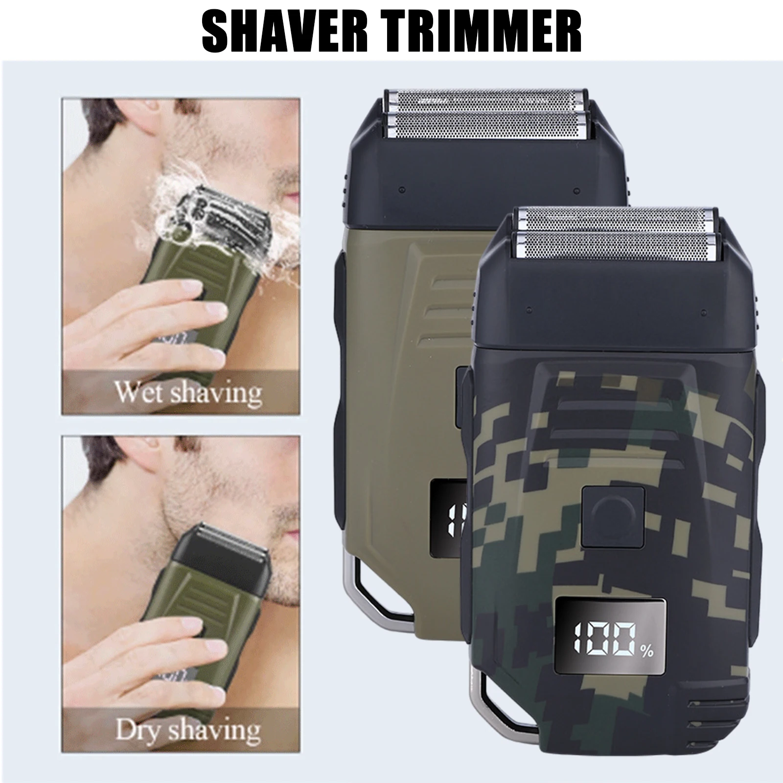 Digital Display Electric Shaver Trimmer USB Shaver Rechargeable Multi-function Shaver Hair Trimmer Razors for Shaving Men
Digital Display Electric Shaver Trimmer USB Shaver Rechargeable Multi-function Shaver Hair Trimmer Razors for Shaving Men