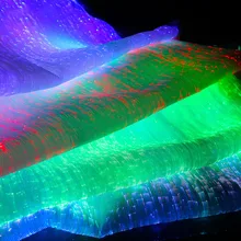 LED Fiber Optic Cloth Colorful Luminous Cloth Fiber Optic Luminous Fabric