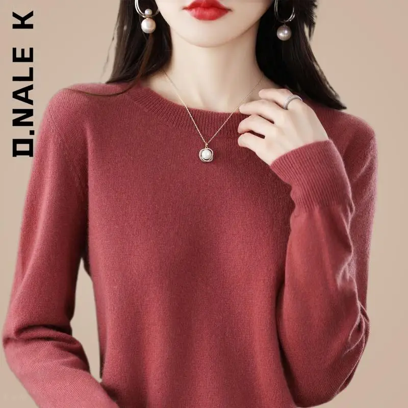 Женский кашемировый свитер D.Nale K, теплый джемпер с V-образным вырезом на осень и зиму, 2023
Женский кашемировый свитер D.Nale K, теплый джемпер с V-образным вырезом на осень и зиму, 2023