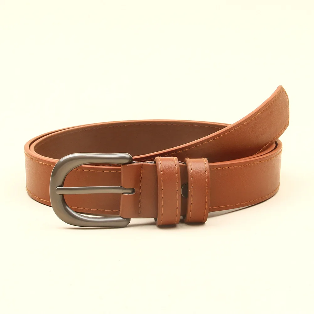 Fashion PU Leather Belt Women Classic Retro Black Belt Men's Pin Buckle Tape Luxury Brand Belt Women's Simple Jeans Belts Brown 
Fashion PU Leather Belt Women Classic Retro Black Belt Men's Pin Buckle Tape Luxury Brand Belt Women's Simple Jeans Belts Brown