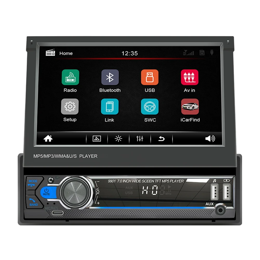 Manual Telescopic Screen 1 Din Car Multimedia Player Auto Audio Stereo FM Radio Bluetooth 1 DIN 7 Inch Autoradio Player
Manual Telescopic Screen 1 Din Car Multimedia Player Auto Audio Stereo FM Radio Bluetooth 1 DIN 7 Inch Autoradio Player